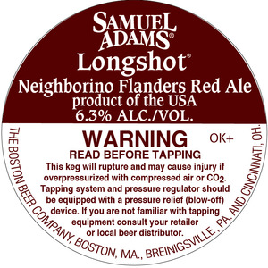 Samuel Adams Longshot Neighborino Flanders Red Ale January 2016