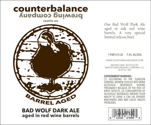 Counterbalance Brewing Company Barrel Aged Bad Wolf Dark Ale