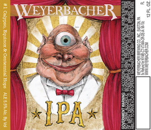 Weyerbacher IPA #1 January 2016