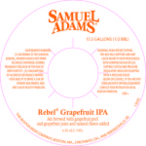 Samuel Adams Rebel Grapefruit IPA January 2016