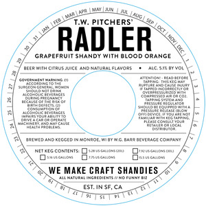 Tw Pitchers' Radler January 2016
