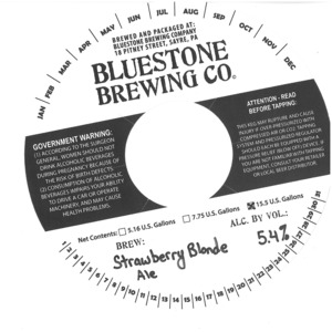 Strawberry Blonde Ale January 2016