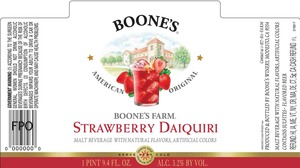 Boone's Boone's Farm Strawberry Daiquiri January 2016