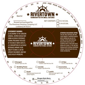 The Rivertown Brewing Company, LLC Bruges-style Berry January 2016