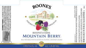 Boone's Boone's Farm Mountain Berry January 2016