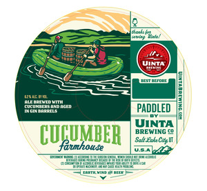 Uinta Brewing Co Cucumber Farmhouse January 2016