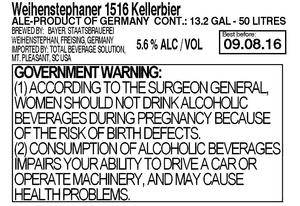 Weihenstephaner 1516 Kellerbier