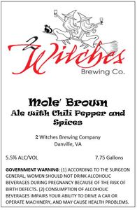 2 Witches Brewing Company Mole' Brown