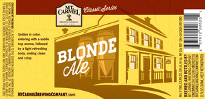 Mt Carmel Brewing Company Blonde Ale