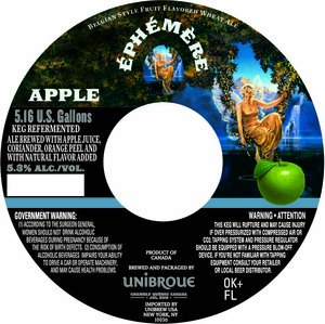 Unibroue Ephemere January 2016