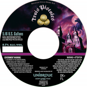 Unibroue Trois Pistoles January 2016