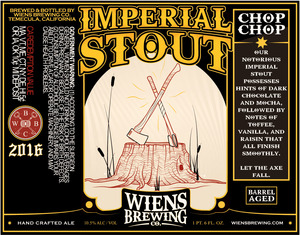 Wiens Brewing Company Barrel Aged Imperial Stout
