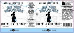 Vernal Brewing Company Not Your Mama's Milk Imperial Milk Stout January 2016
