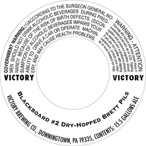 Victory Blackboard Dry-hopped Brett Pils