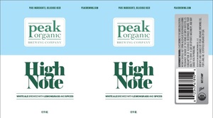 Peak Organic High Note January 2016