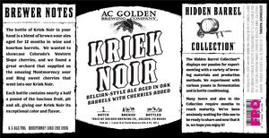 Hidden Barrel Collection Kriek Noir January 2016