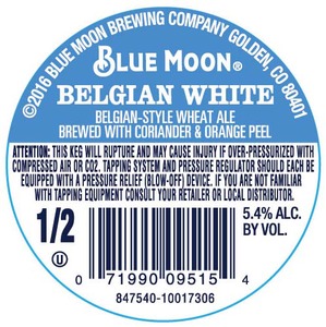 Blue Moon Belgian White January 2016