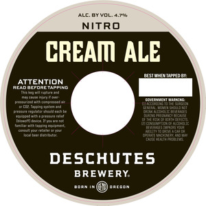 Deschutes Brewery Cream Ale January 2016