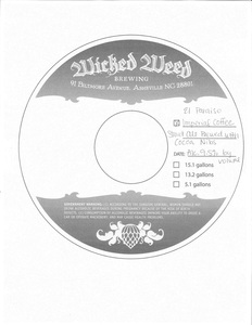 Wicked Weed Brewing El Paraiso