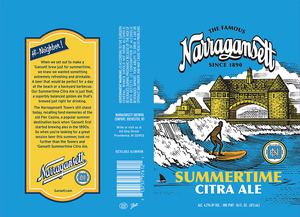Narragansett Summertime Citra Ale January 2016