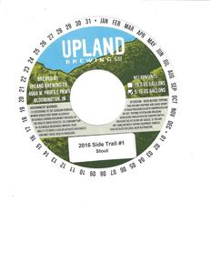 Upland Brewing Company 2016 Side Trail #1 Stout