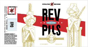 Revolution Brewing Rev Pils January 2016