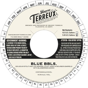 Bruery Terreux Blue Bbls