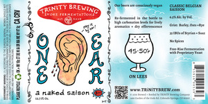 One Ear A Naked Saison January 2016