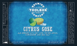 Toolbox Brewing Company Citrus Gose January 2016