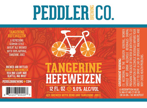 Peddler Brewing Company Tangerine Hefeweizen January 2016