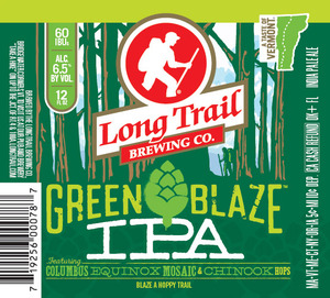 Long Trail Brewing Company Green Blaze IPA January 2016