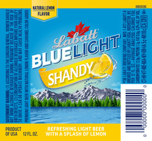 Labatt Blue Light Shandy January 2016