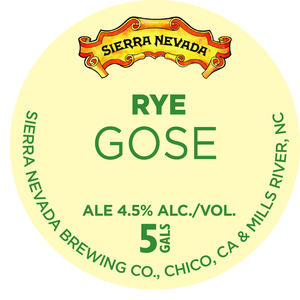 Sierra Nevada Rye Gose