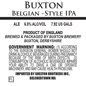 Buxton Belgian-style IPA January 2016