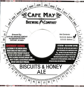 Biscuits & Honey Ale January 2016