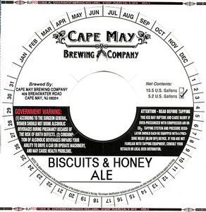 Biscuits & Honey Ale January 2016