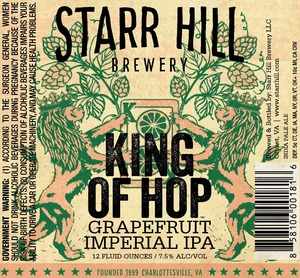 Starr Hill King Of Hop January 2016