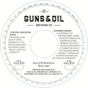 Guns & Oil Brewing Co Black Lager