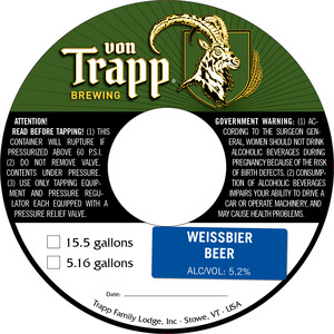 Von Trapp Brewing Weissbier