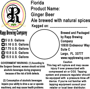 Rapp Brewing Ginger Beer