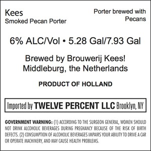 Kees Smoked Pecan Porter January 2016