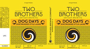 Two Brothers Artisan Brewing Dog Days