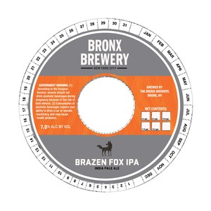 The Bronx Brewery Brazen Fox IPA