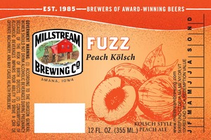 Millstream Brewing Company Fuzz Peach Kolsch