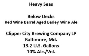 Heavy Seas Below Decks