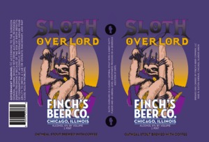 Sloth Overlord Sloth Overload Oatmeal Stout January 2016