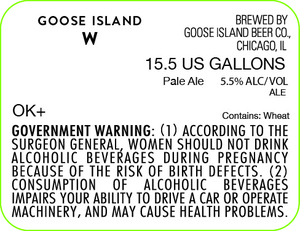 Goose Island Beer Co. Goose Island W