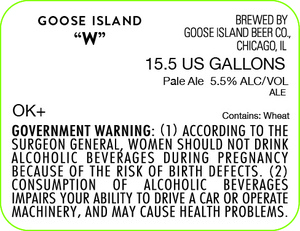 Goose Island Beer Co. Goose Island "w"