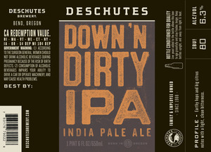 Deschutes Brewery Down N Dirty January 2016
