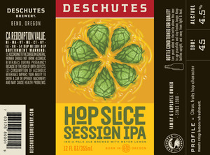 Deschutes Brewery Hop Slice January 2016